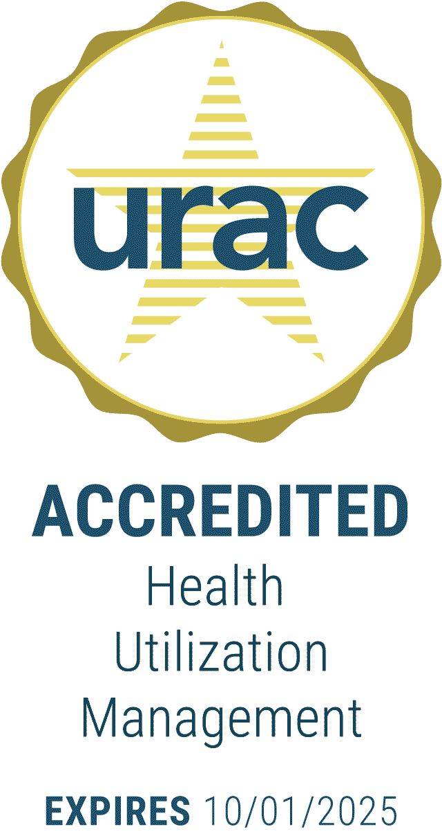 URAC Accredited Health Utilization Management Expires 10/01/2025