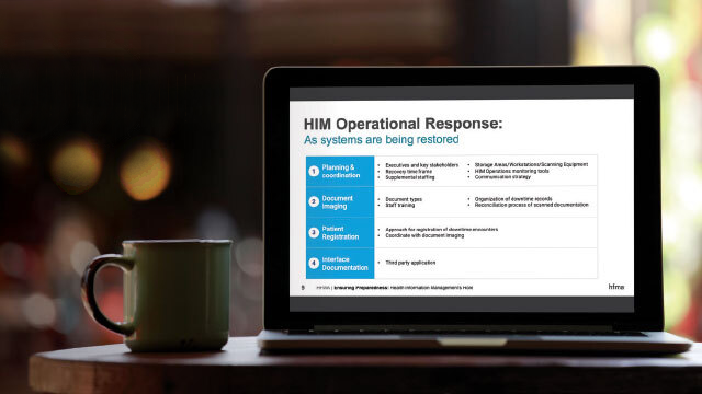 Webinar: Ensuring Preparedness: Health Information Management’s Role